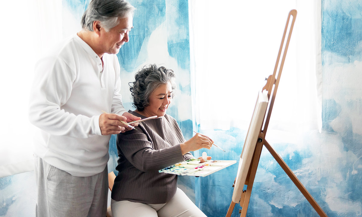 watercolor painting for seniors
